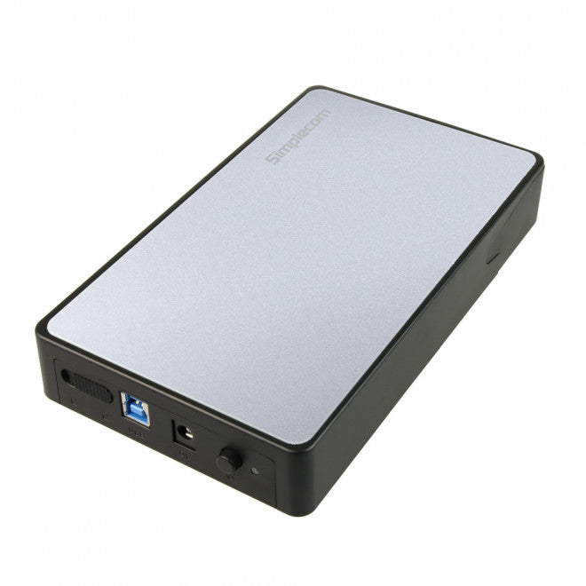 Simplecom SE325 Tool Free 3.5' SATA HDD to USB 3.0 Hard Drive Enclosure - Silver Enclosure Simplecom SE325 Tool Free 3.5' SATA HDD to USB 3.0 Hard Drive Enclosure - Silver Enclosure